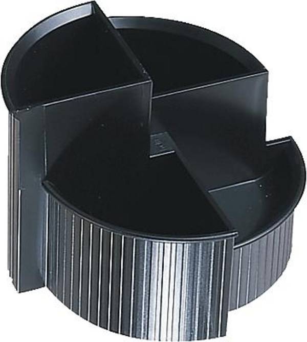 Stifteköcher Multi Linear 4Fächer Polystyrol sw