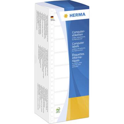 Herma 8212 Universal-Etiketten 101.6 x 35.7 mm Papier Weiß 4000 St. Permanent haftend Matrix-/Nadeldrucker, Handbeschrif