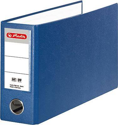 Ordner Kunststoff A5 quer maX.file protect 75mm blau-0