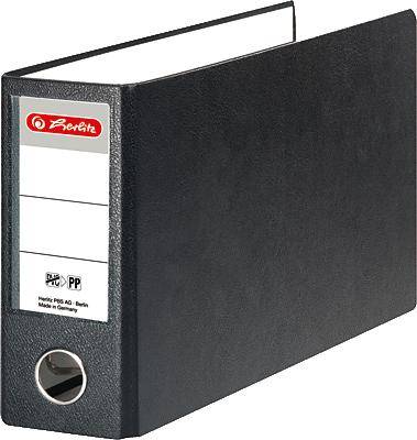 Ordner Kunststoff A5 quer maX.file protect 75mm schwarz-0