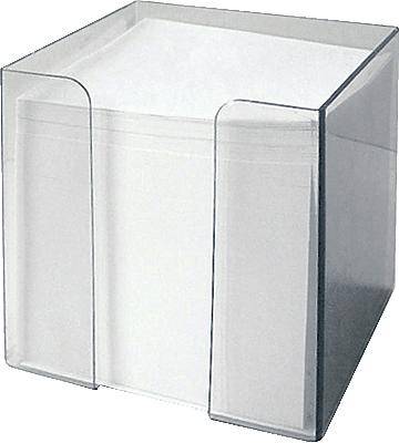 Zettelbox 9,5x9,5x9,5cm rauchglas gefüllt-0