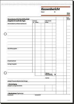 Kassenbericht KA515 DIN A5 50Blatt-0