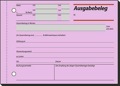 Ausgabebeleg DIN A6 quer 50Blatt-0