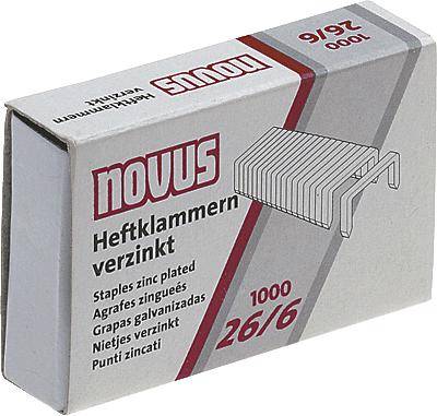 Heftklammer 26/6 verzinkt 1.000 St./Pack.-0