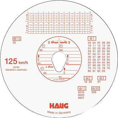Tachoscheibe Automatic 125 km/h VE=100 Durchmesser: 12cm-0