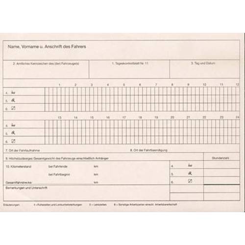 RNK Verlag 3095 DIN A5 quer Fahrtenbuch Anzahl der Blätter: 32 Weiß 32 Blatt