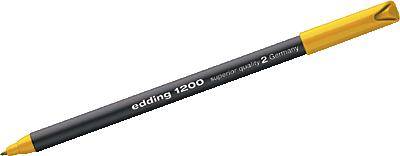edding 1200 Fasermaler fein gelb