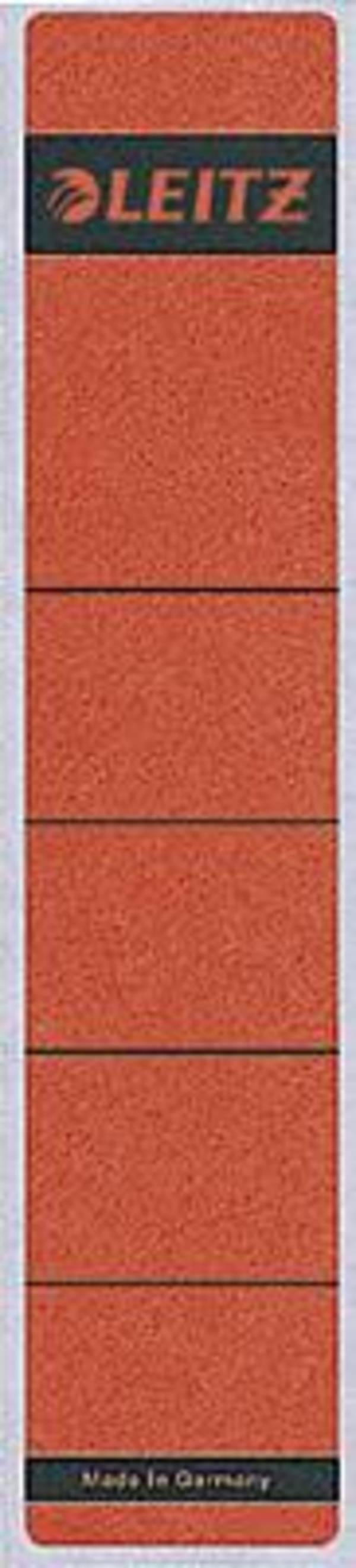Ordneretikett lang/breit Papier rot 10 St./Pack.