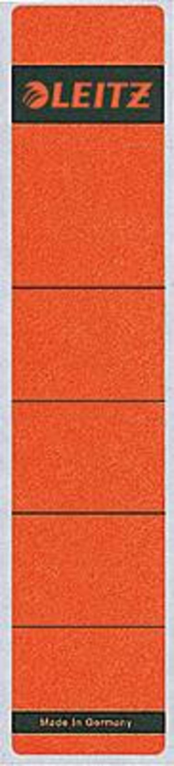 Ordnerrückenschilder 39x191mm rot VE=10 Stück
