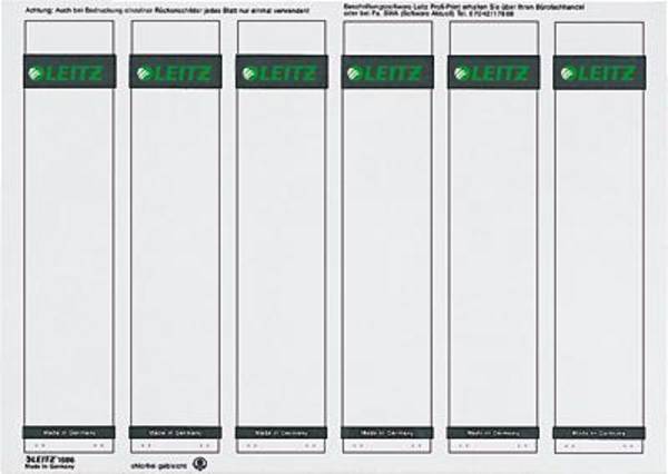 Ordneretikett kurz/schmal Papier gr 600 St./Pack.