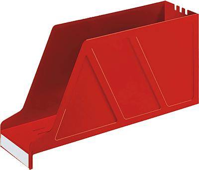 Stehsammler DIN A4 97mm quer Polystyrol rot-0