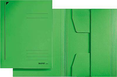 Leitz Jurismappe 39240055 DIN A4 3Klappen Karton grün-0