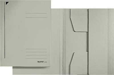 Leitz Jurismappe 39240085 DIN A4 3Klappen Karton grau-0