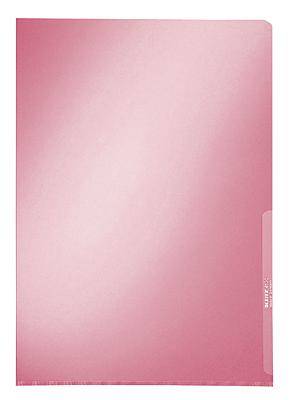 LEITZ Sichthülle Premium, A4, PVC, rot, 0,15 mm (80410025)-0