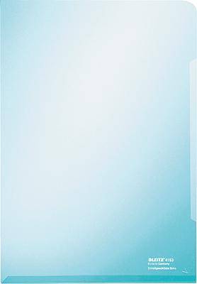 LEITZ Sichthülle Super Premium, A4, PVC, blau, 0,15 mm (80415335)-0