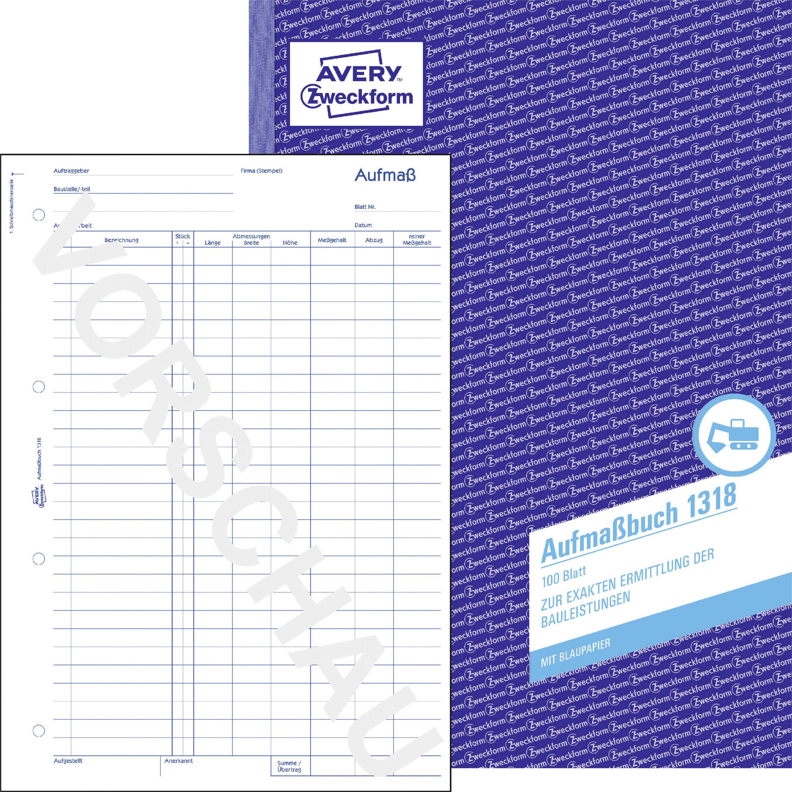 Aufmaßbuch DIN A4 100Blatt-0
