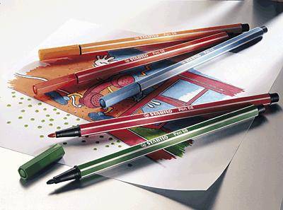 STABILO® Pen 68, Fasermaler/68-024 1 mm neongelb-0