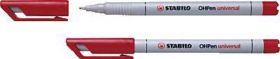 STABILO Folienstift 852 OHPen universal F non-permanent 852-40 Rot-0