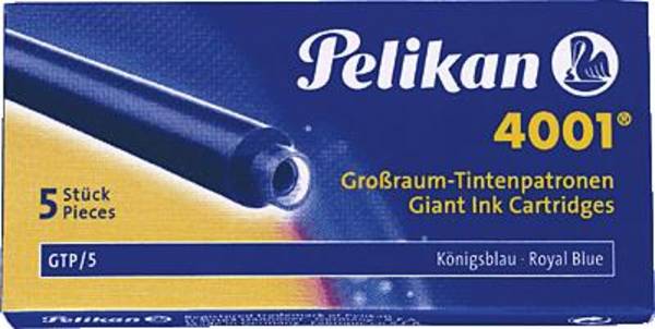 Tintenpatrone 4001 GTP/5 königsblau 5 St./Pack.