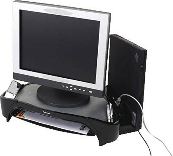 Fellowes Smart Suites Plus Monitor-Erhöhung Höhen-Bereich: 10 bis 13 cm Schwarz, Silber