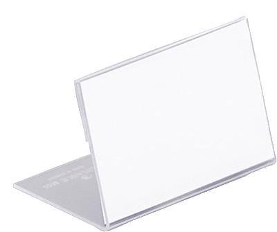 Tischnamensschild 150x61mm Acryl tr 10 St./Pack.-0