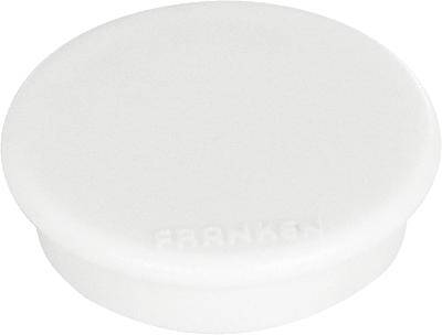 FRANKEN Haftmagnet, Haftkraft: 0,1 kg, Durchm. 13 mm, weiß