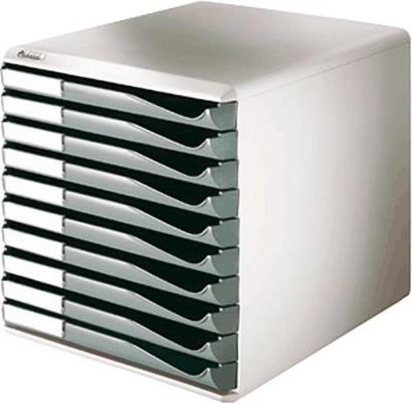 LEITZ Bürobox 10 Schübe/5281-00-89 291x352x292mm dunkelgrau