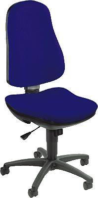 Bürodrehstuhl Support SY ohne Armlehnen blau-0