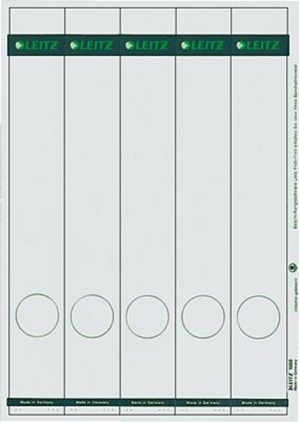 Ordneretikett lang/schmal Papier gr 125 St./Pack.