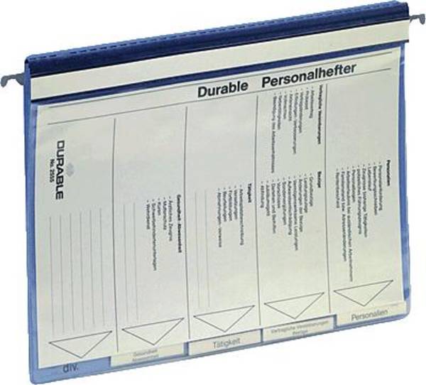 Durable Personalhefter DURABLE DIN A4 Kunststoff blau 2555-06 Anzahl Unterteilungen:5 Blau 1 St.