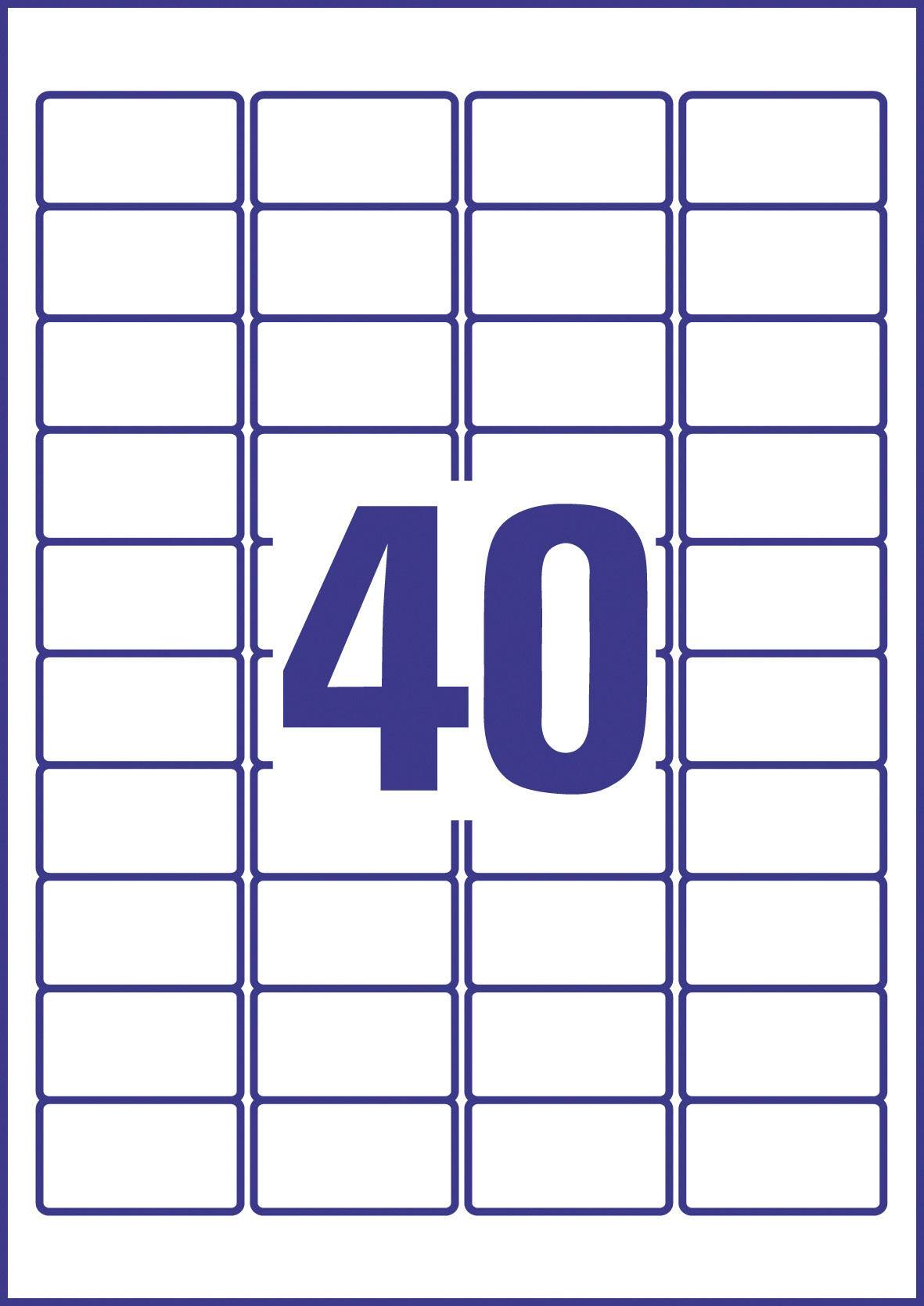 Avery-Zweckform L4770-25 Universal-Etiketten 45.7 x 25.4 mm Polyester-Folie Transparent 1000 St. Permanent haftend Tinte-3
