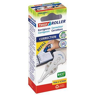 tesa Nachfüllkassette Korrekturroller ROLLER 59841 4.2 mm Weiß 14 m 1 St.-0