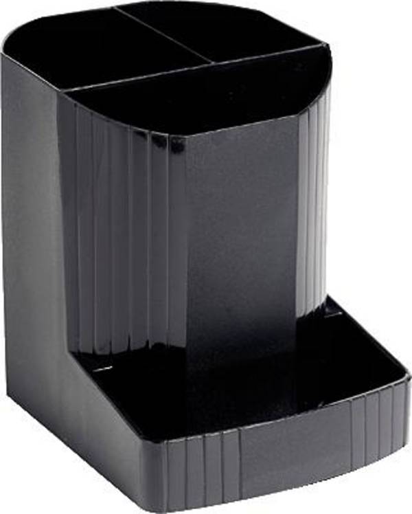 Exacompta Stifteköcher Mini Octo, Ecoblack - Schwarz - 675014D