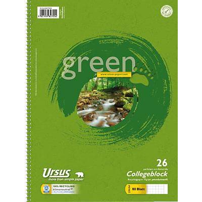 Staufen green Collegeblock Lineatur 25, DIN A4, kariert-0
