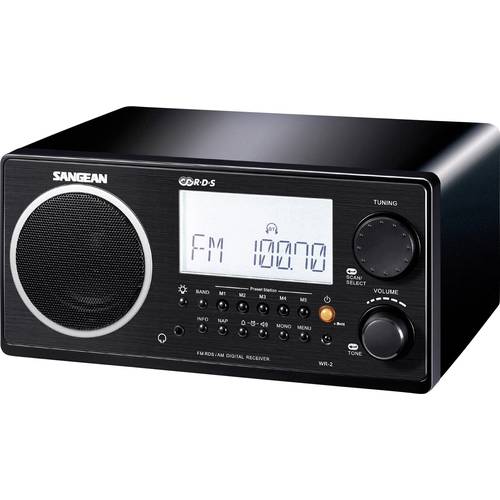 Sangean WR-2 Tischradio UKW, MW Schwarz
