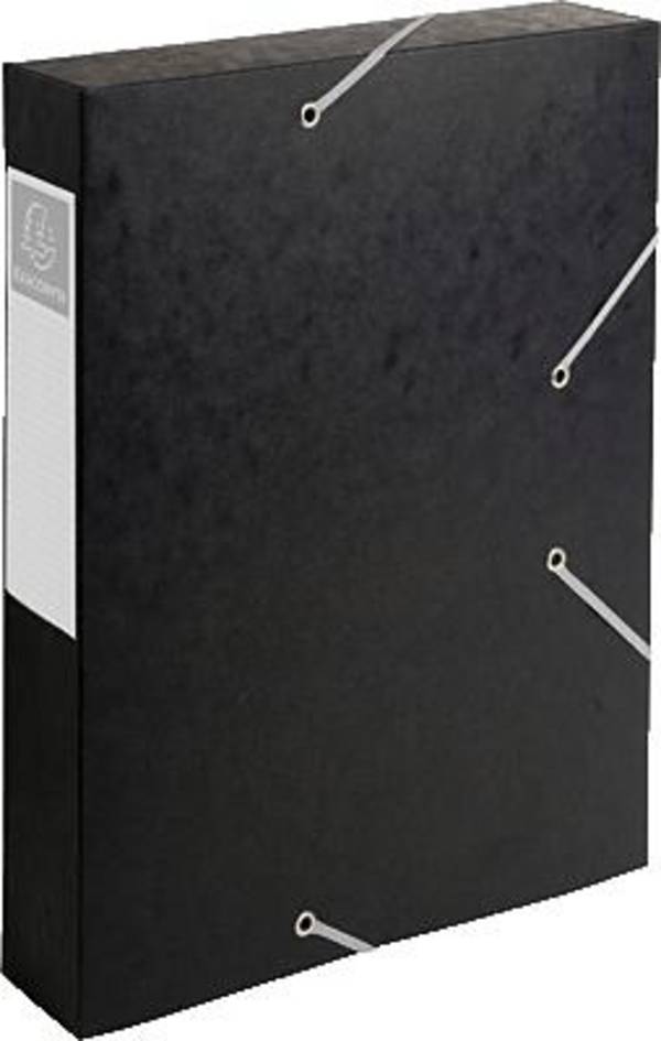 Dokumentenbox A4 Manila Karton schwarz 60 mm