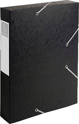 Dokumentenbox A4 Manila Karton schwarz 60 mm-0
