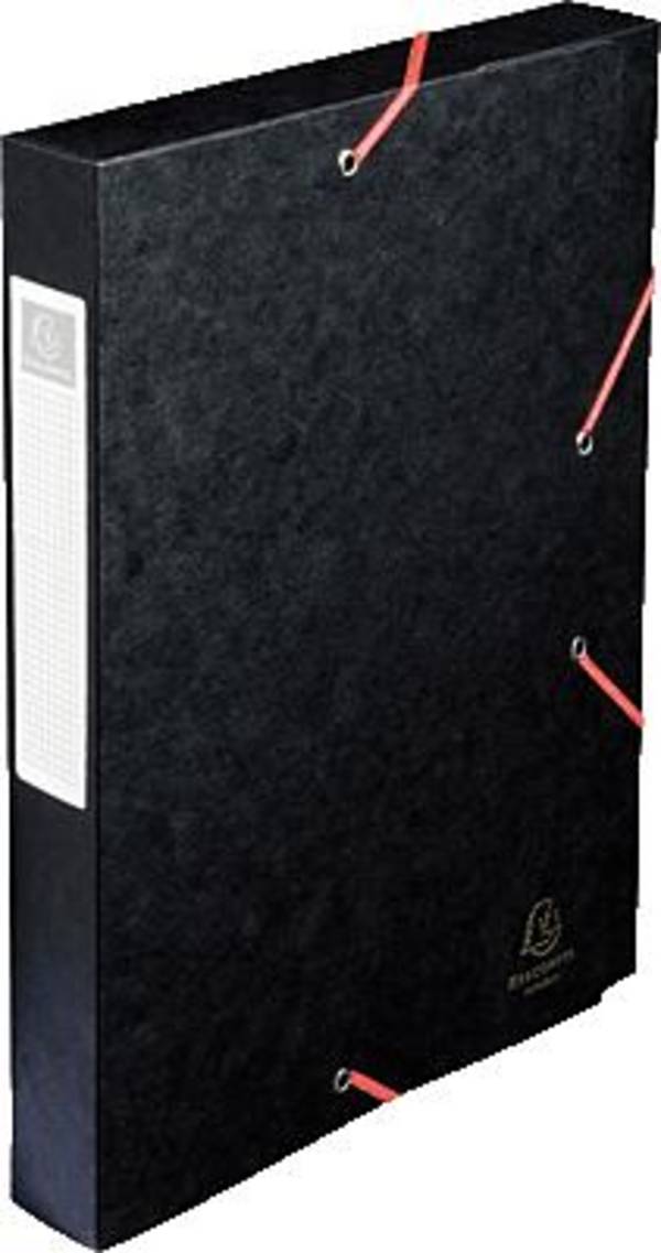 Dokumentenbox A4 Manila Karton schwarz 40 mm