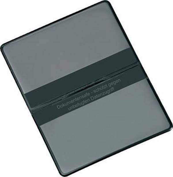 Kartenhülle Documentsafe 93x59mm PVC schwarz - Artikel: 126131390