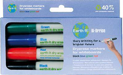 Bi-Office Whiteboardmarker Earth-It /PE2206 4-0