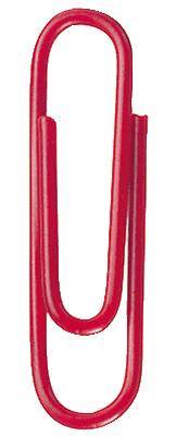 Briefklammern 26mm kunststoffüberzogen rot VE=100 Stück-0