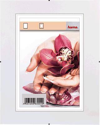 hama 00061599 Rahmenloser Bildhalter Clip-Fix, Polystyrol, 50 x 70 cm