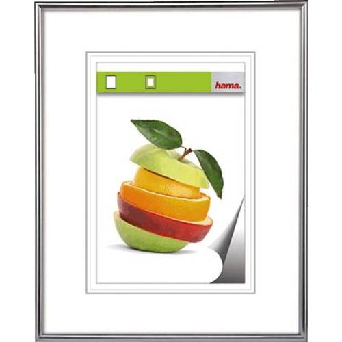 hama 00061776 Kunststoffrahmen Sevilla, Silbermatt, Polystyrol, 21 x 29,7 cm, DIN A4