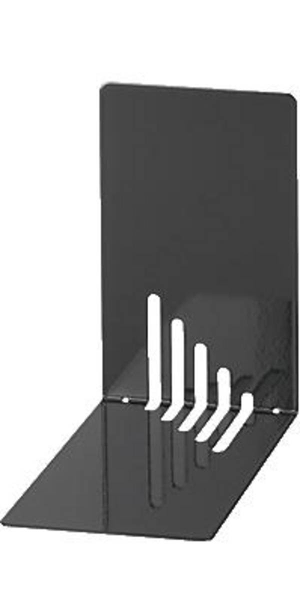 Buchstützen Metall schmal 14x8,5x14cm schwarz VE=2 Stück
