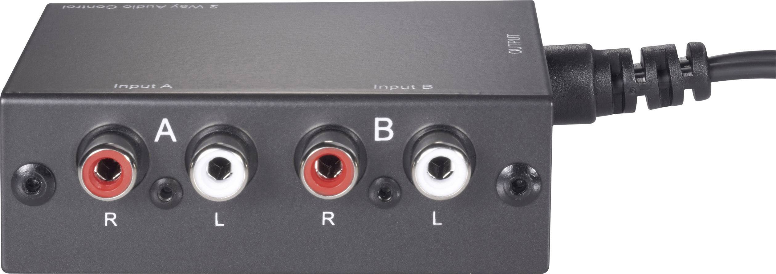 2 ports RCA audio switch SpeaKa Professional from