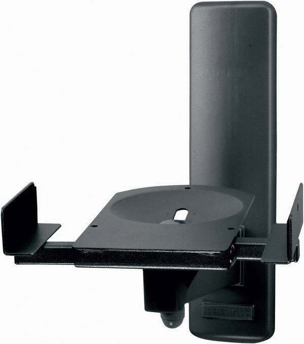 B-Tech BT77 Lautsprecher-Wandhalterung Neigbar, Schwenkbar Wandabstand (max.): 27.3 cm Schwarz 1 Paar