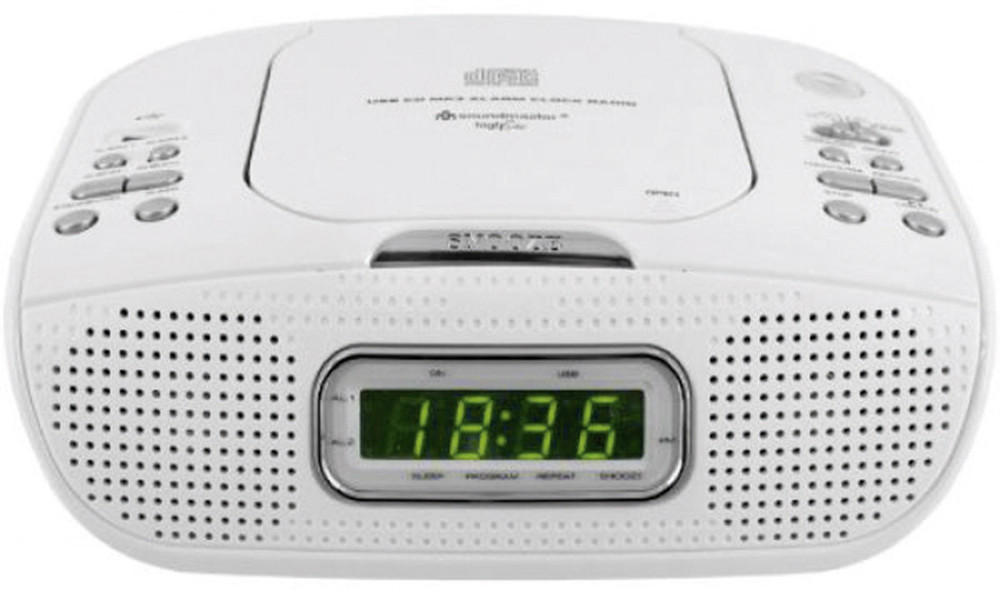 Soundmaster URD 830 Radiowecker mit CDPlayer Weiß kaufen