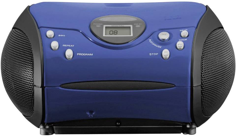 Lenco SCD-24 - Ghettoblaster - Schwarz, Blau-1