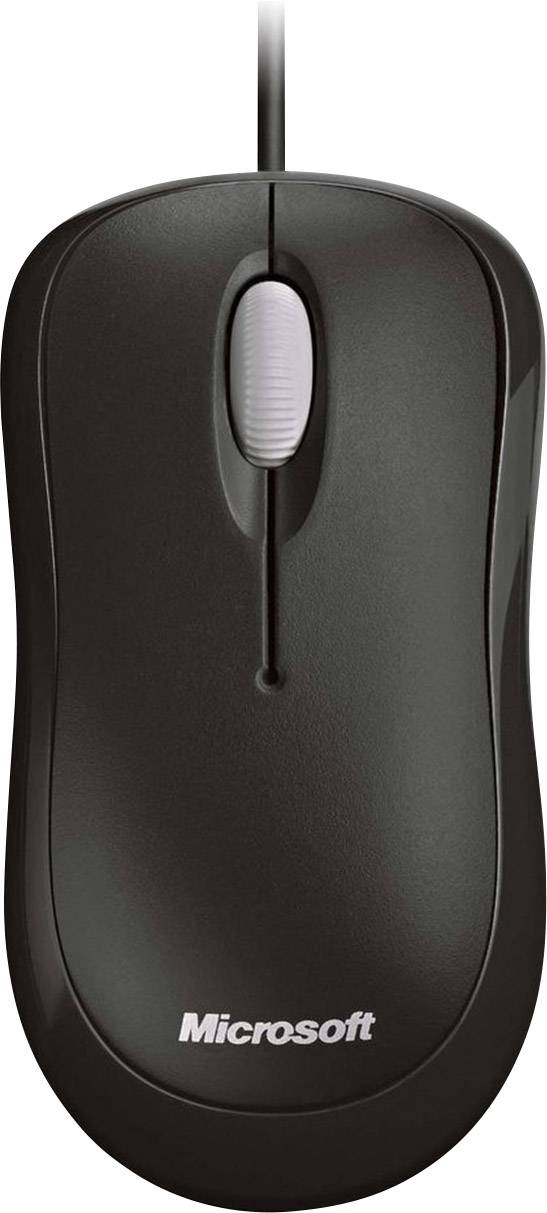 Microsoft Basic Optical Mouse Maus USB Optisch Schwarz 3 Tasten 800 dpi-1