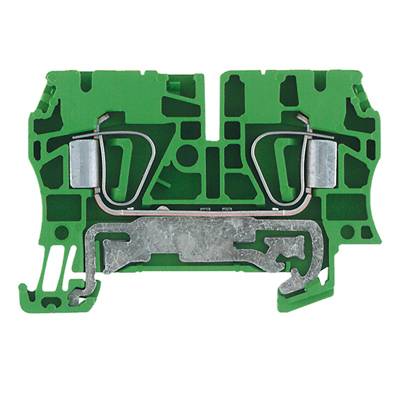 Weidmüller 1632080000-100 Schutzleiterklemme Zugfeder Grün-Gelb 100 St.